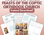 Major and Minor Feasts of the Coptic Orthodox Church Printable Activity Pack, Christian, Bible Lesson, Sunday School, Homeschool