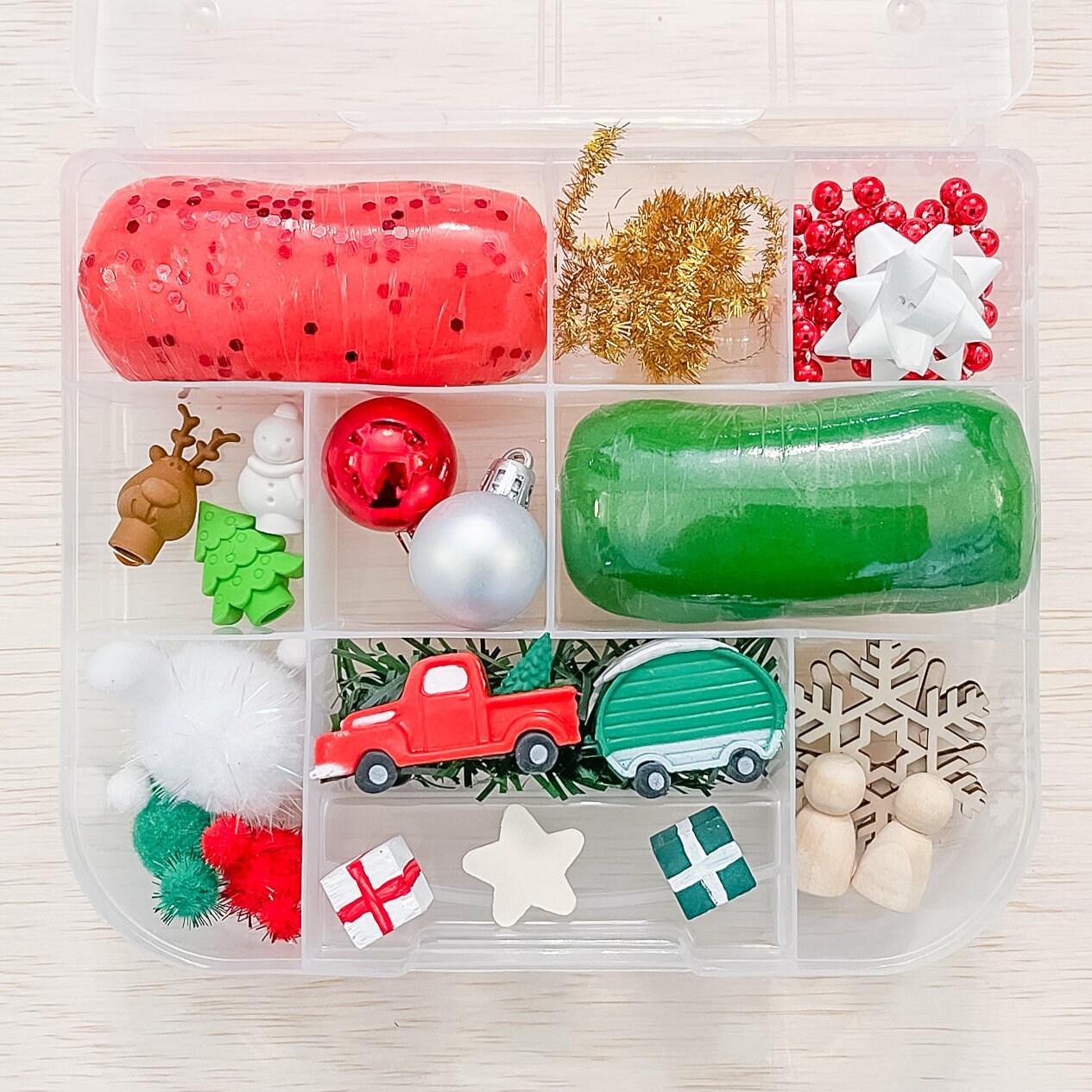 Christmas Play Dough Sensory Kit Homemade Play Dough Taste Etsy