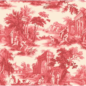 Toile de Jouy Wallpaper - Traditional Wallpaper