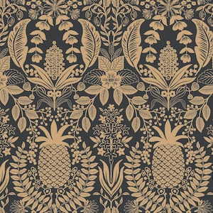 Ananas Damast Tapete - Traditionelle Tapete