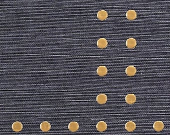 Rivets Geometric Grasscloth Wallpaper - Traditional Wallpaper