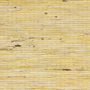 Puede incluir: Primer plano de un material tejido texturizado con un fondo amarillo. La superficie est&aacute; compuesta por hebras horizontales de color claro, creando una apariencia natural y org&aacute;nica. El tejido tiene un patr&oacute;n ligeramente irregular, con variaciones de color y textura.