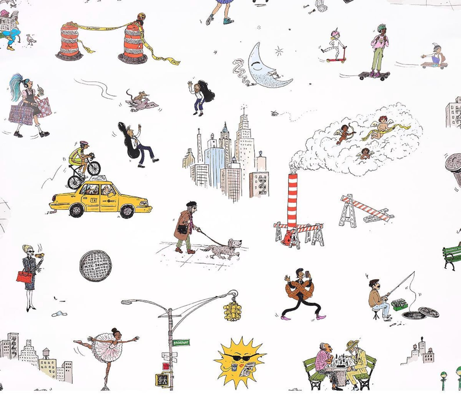 NYC Street Scenes Peel & Stick Wallpaper - Self Adhesive Wallpaper - Etsy