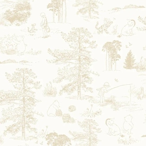 Winnie Puuh Toile Disney Peel & Stick Wallpaper - Selbstklebende Tapete