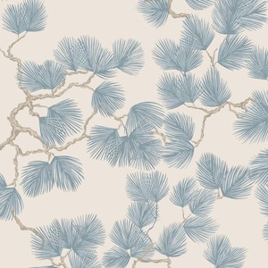Imperial Pine Botanical Wallpaper - Traditional Wallpaper