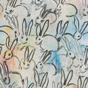 Hutch Illustrated Bunnies Wallpaper - Traditional Wallpaper