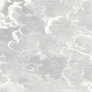 Nuvolette Billowing Clouds Wallpaper - Traditional Wallpaper