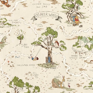 Carta da parati Disney stravagante "Bosco dei cento acri" - Carta da parati tradizionale