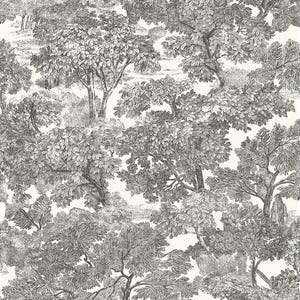 Papel pintado Toile con árboles impresionistas - Papel pintado preencolado