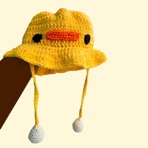 Custom Handmade Crochet Duck Bucket Hat
