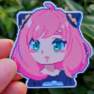Matte Vinyl Anime Cute Family Stickers // Waterproof/Weatherproof Sticker // Laptop, Phone, Waterbottle Decal // Spy, Assassin, and Telepath