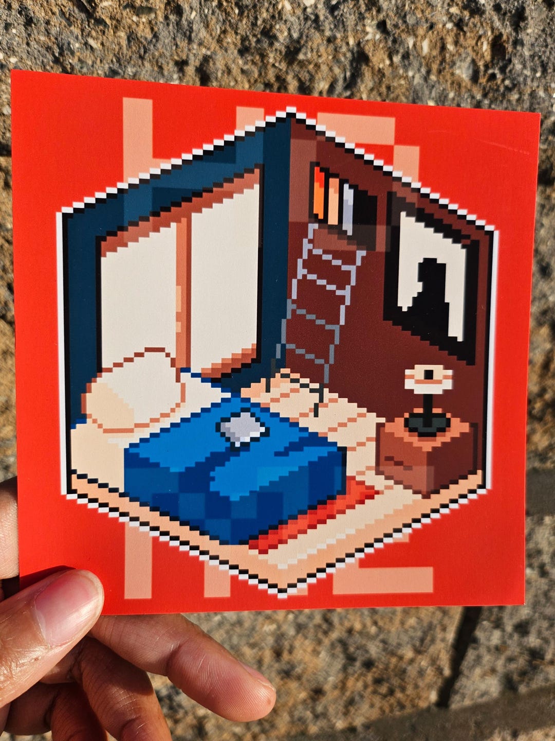 Isometric Room Pixel Print // Matte Photo Paper // Cute Anime Mini ...