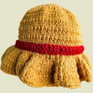 Handmade Crochet Luffy Bucket Hat