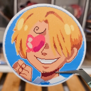 Matte Vinyl Anime Pirate Crew Stickers // Waterproof/Weatherproof Sticker // Laptop, Phone, Waterbottle Decal