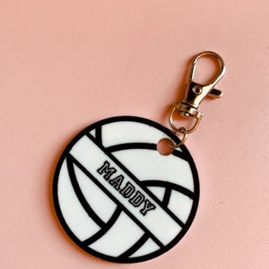 Volleyball key chain/ volleyball team gift