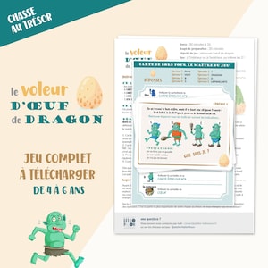 Digitale versie | De drakeneierendief | Schattenjacht om te downloaden, voor kinderen van 4 tot 6 jaar
