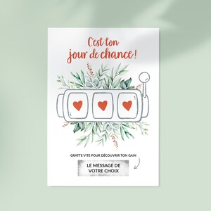 Carte à gratter C'est ton jour de chance