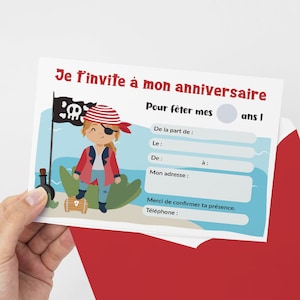 Zaproszenie urodzinowe do pobrania i wydrukowania - Motyw pirata