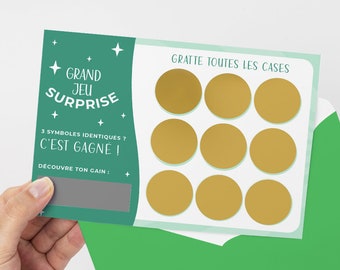 Carte à gratter Grand jeu surprise