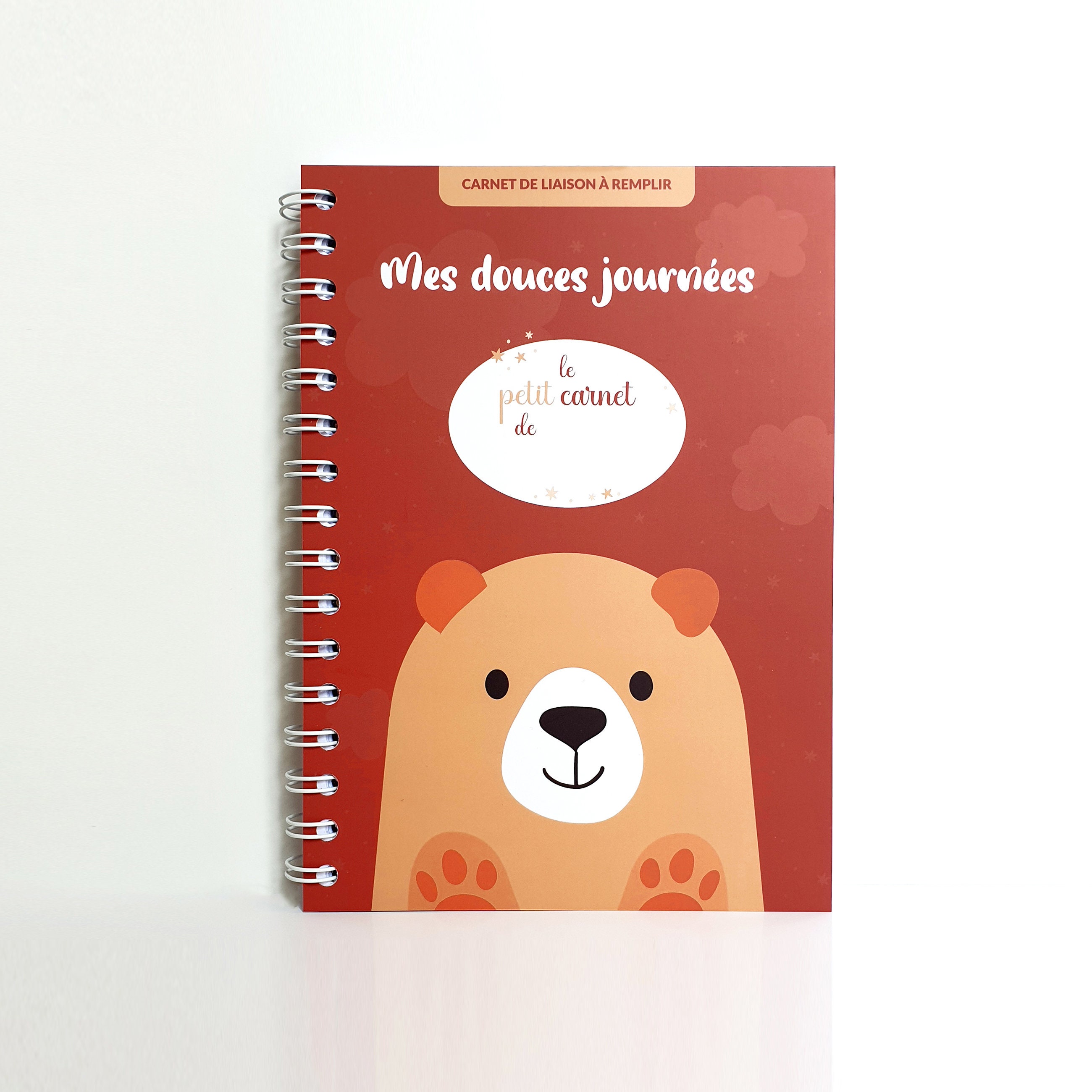 Mon cahier pointillé: Couverture rouge (French Edition)