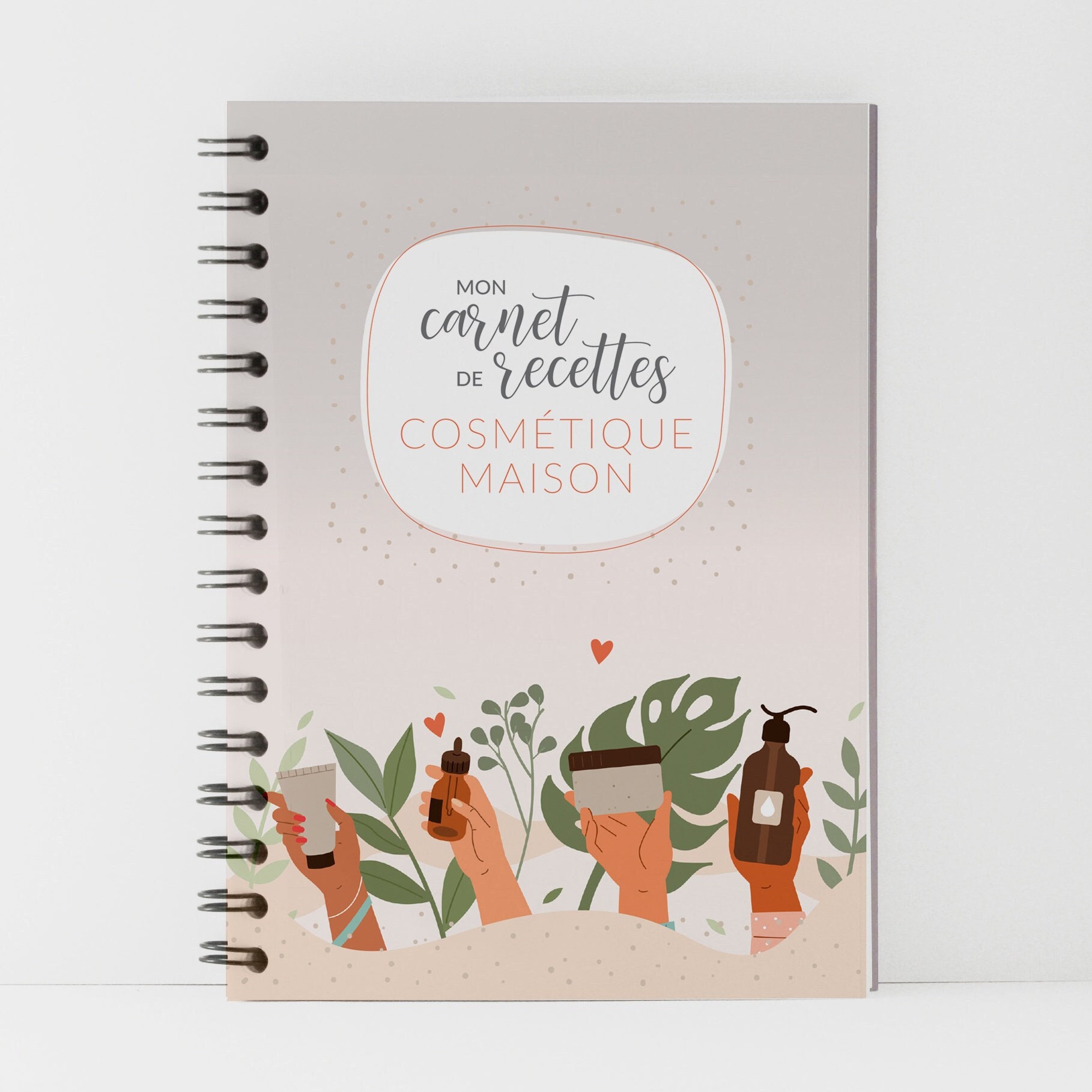 Cahier de recettes style vintage 