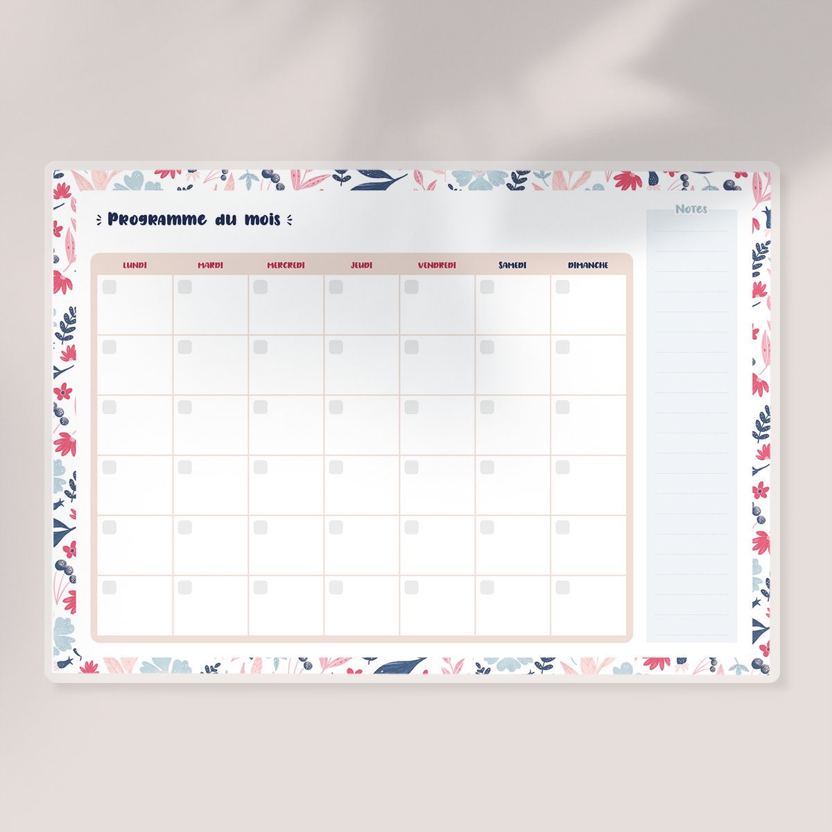 Calendrier De Bureau 2023-2024 Grand 55,88 X 43,18 Cm, Calendrier