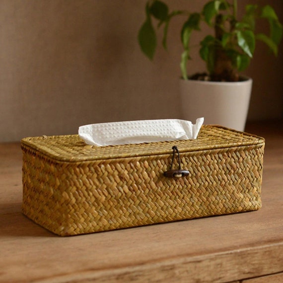Seagrass tissue box cover deals