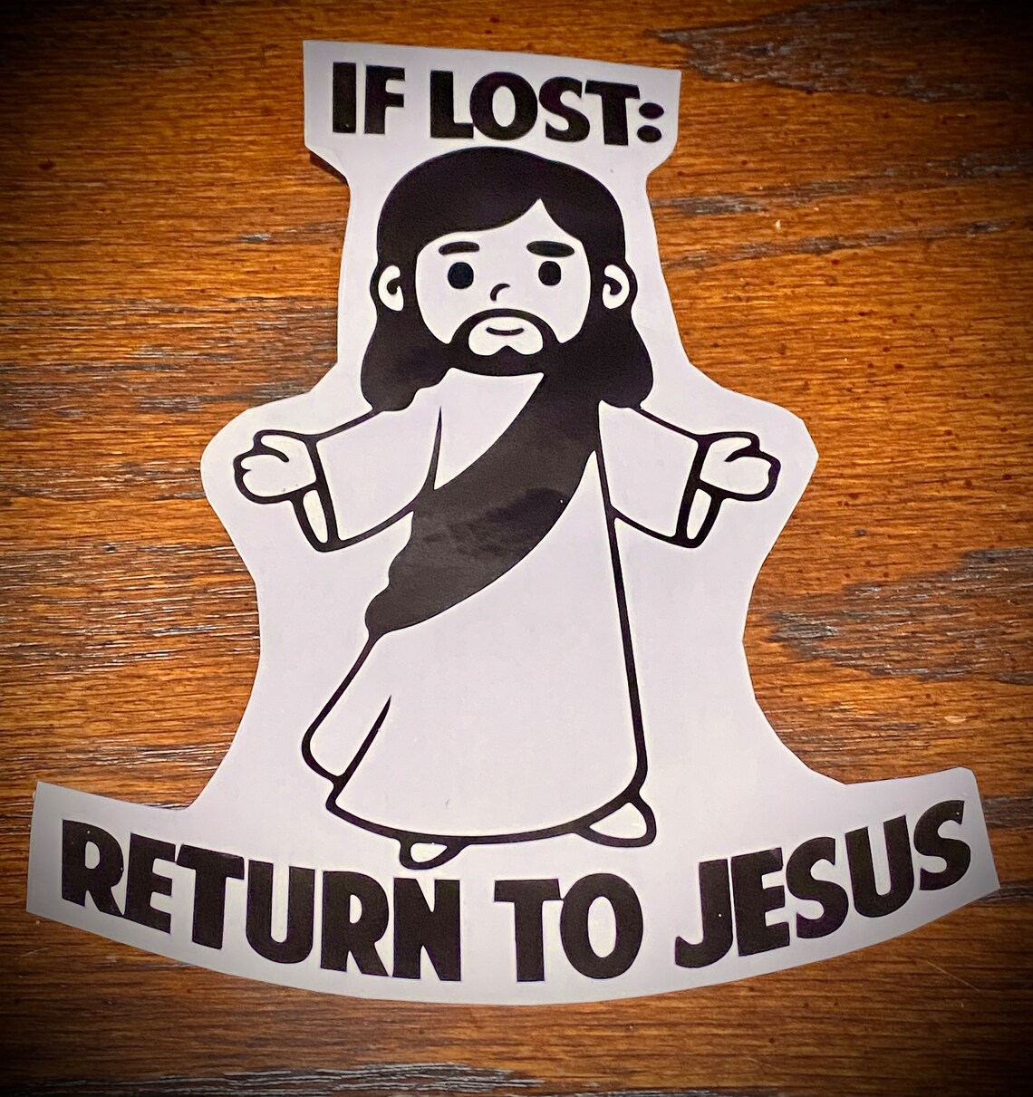 If Lost: Return to Jesus Vinyl Sticker, Jesus, Christian, Vinyl Sticker ...