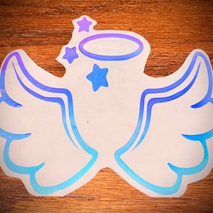 Angel Wings Vinyl Sticker, angel, wings, vinyl sticker, vinyl decal, sticker, car sticker, label, decal, gift, vinyl, laptop decal, car