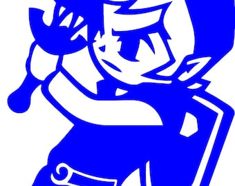 Stabbing Link 8bit Vinyl Decal Sticker From the Legend of Zelda - Etsy