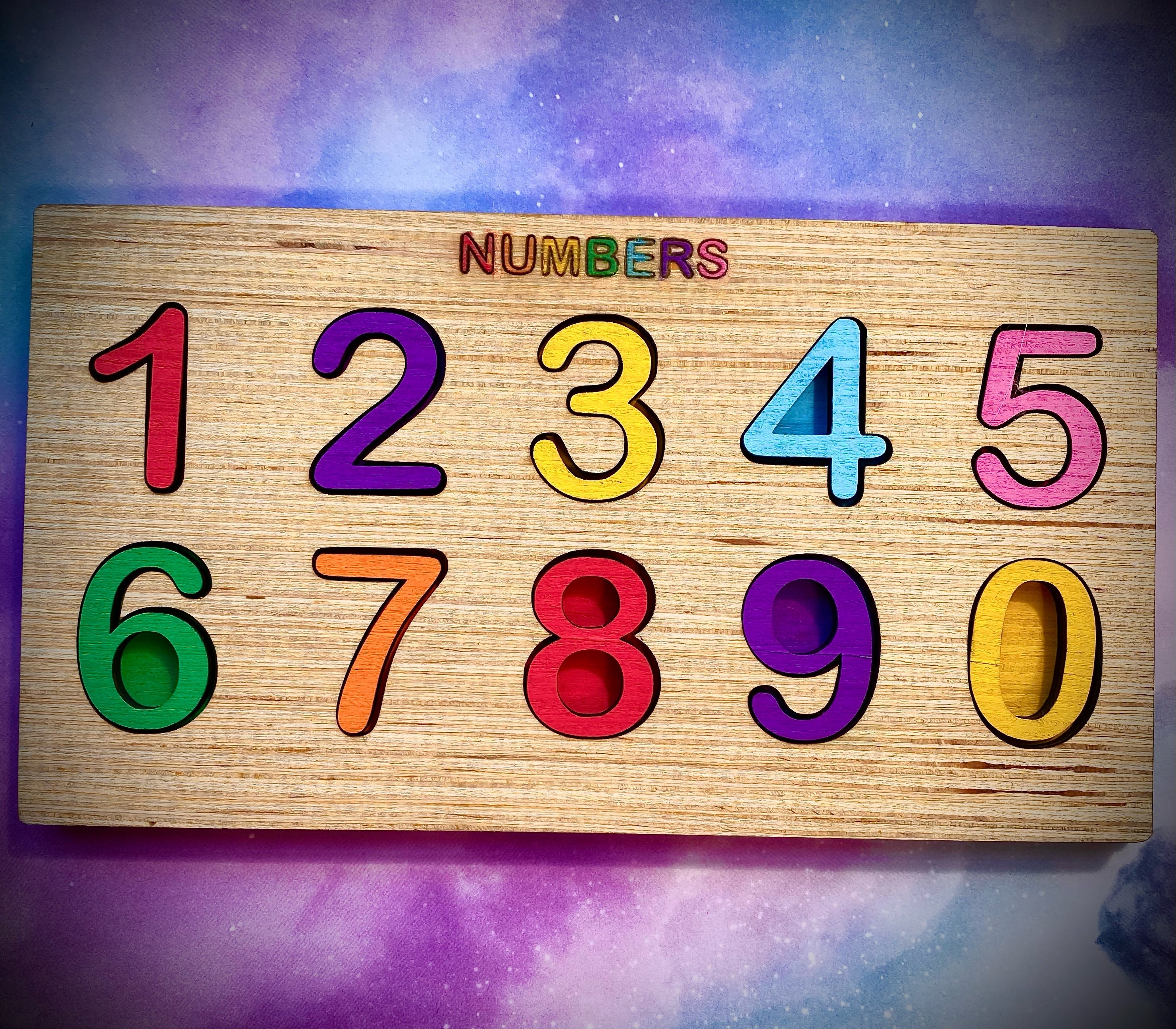Basic Numbers Learning Puzzle Basic Numbers Numbers Etsy