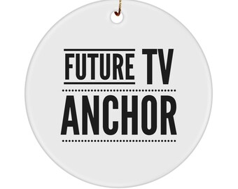 Tv anchor, TV anchor Ornament, Gift for News Anchor, Future TV anchor, Journalism Student, Future Journalist Ornament