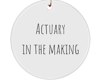 Actuary Gift, Actuary Ornament, Actuary in The Making, Co-worker, Student, Mentee, Life insurance Professional, Funny Actuary Ornament