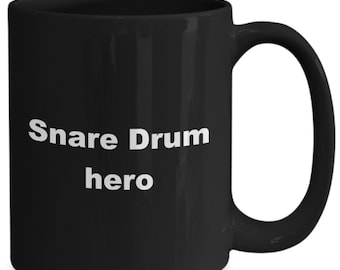 Snare Drum Mug, Snare Drum Hero, Trommler Kaffeetasse, Geschenk für Schlagzeuger, Geschenk für Musiker, Trommelspieler, Tasse für Schlagzeuger, Band Drummer