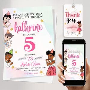 Gracie&#39;s Corner Invitation, Gracies Corner Birthday Party, Gracie Corner Invite, Gracie Corner Party Instant Download