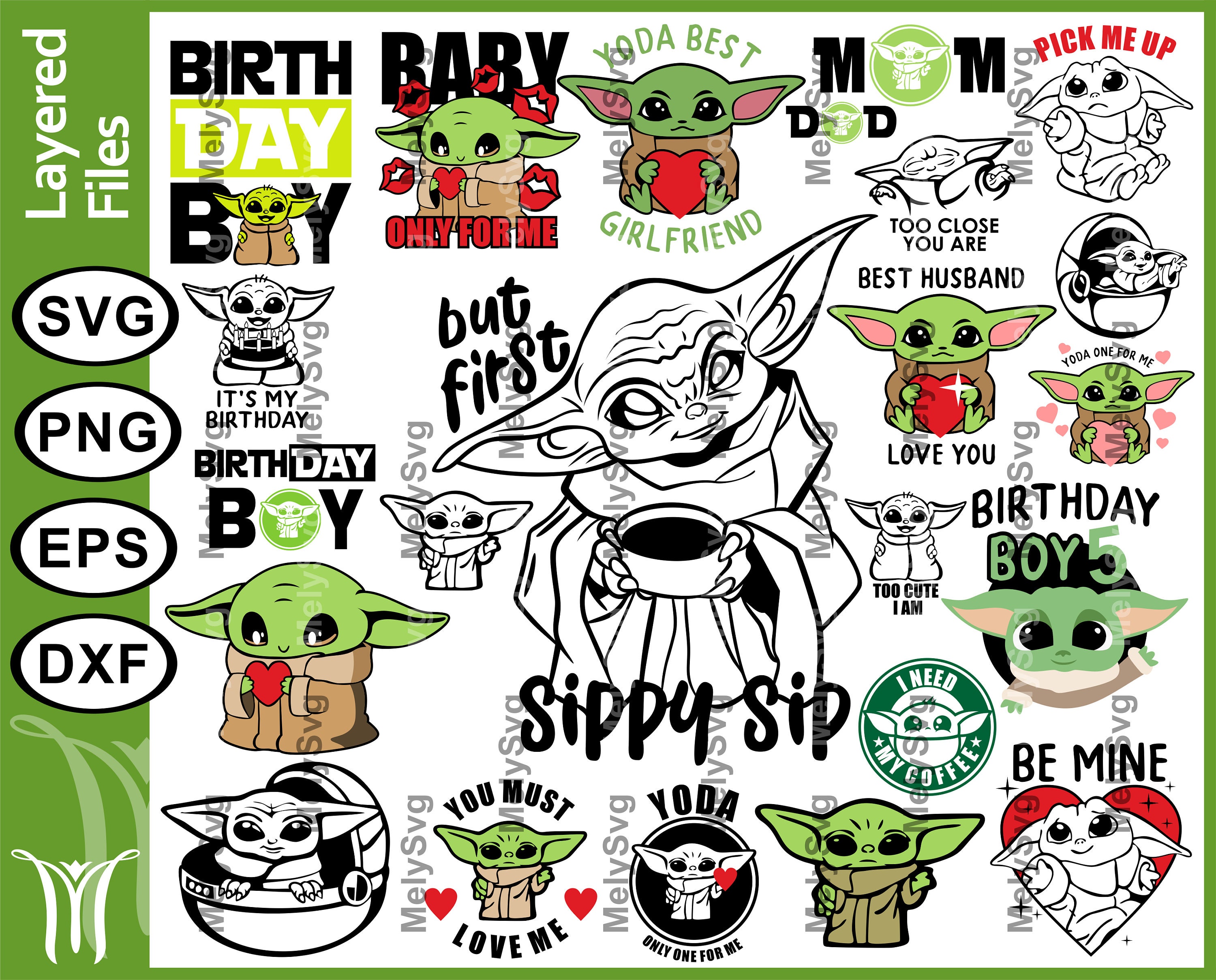 Clipart Bundle SVG PNG DXF