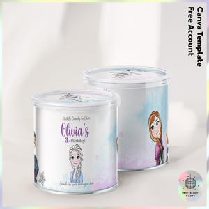 Frozen Movie Customizable Pringles Label | Frozen Girls Birthday decoration | Frozen party favors (Digital File) JPD04