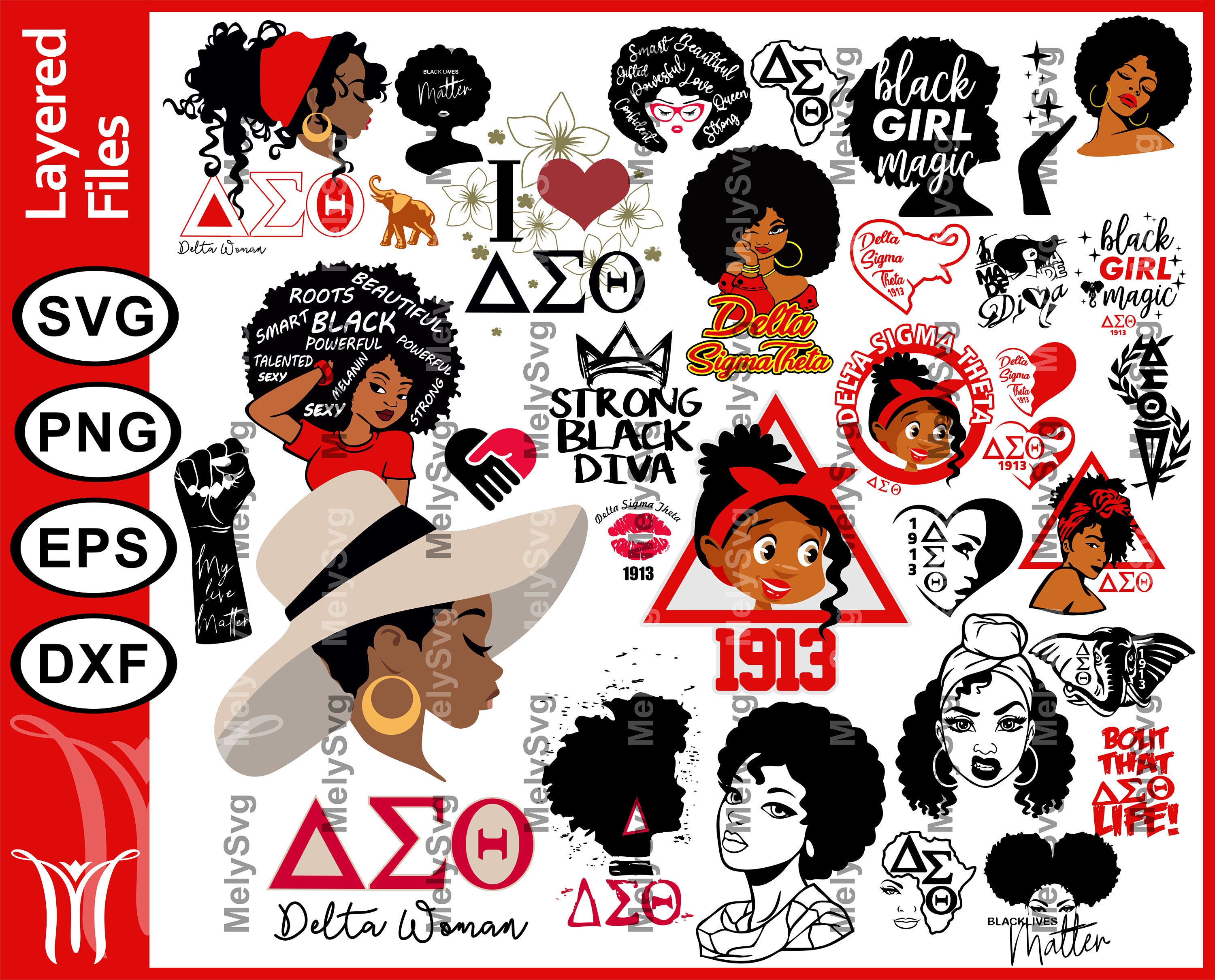 Delta Sigma Theta Svg Delta Bundle Svg Files Delta Sigma Theta Sorority 