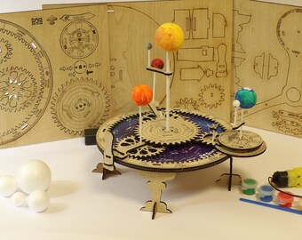 Solar System Svg Plan 3 mm/0.12 in Laser Cut/Cnc Project