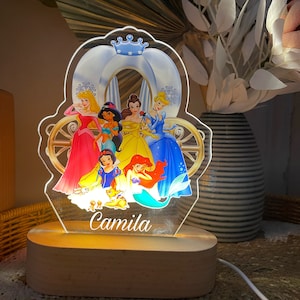 Personalized Princess Carriage Night Light | 16-Color Remote