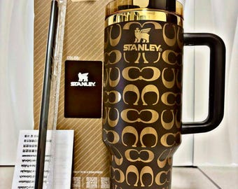 Vaso Stanley, regalo especial, vaso personalizado de Coach Stanley, botella de agua grabada con láser de 40 oz