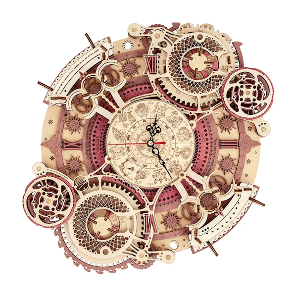 Wall Clock Zodiac Model 3D Wooden Jigsaw Puzzle