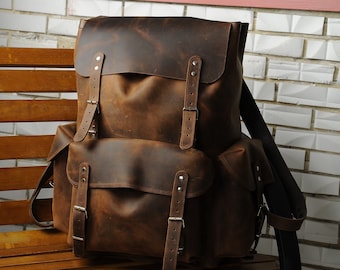 Limited | Handmade Daypack Leather Backpack | Travel Backpack | Premium Backpack  | Laptop Backpack