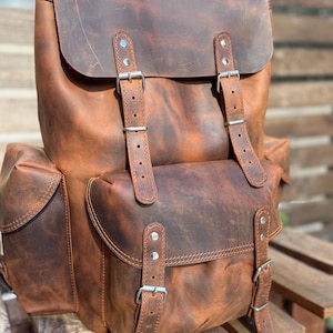 Limited | Handmade Daypack Leather Backpack | Travel Backpack | Premium Backpack  | Laptop Backpack