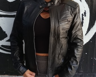 Bespoke |  Handmade Leather Jacket | Black Leather Jacket | Handmade Jacket  | Tailored to Your Size | Made an order