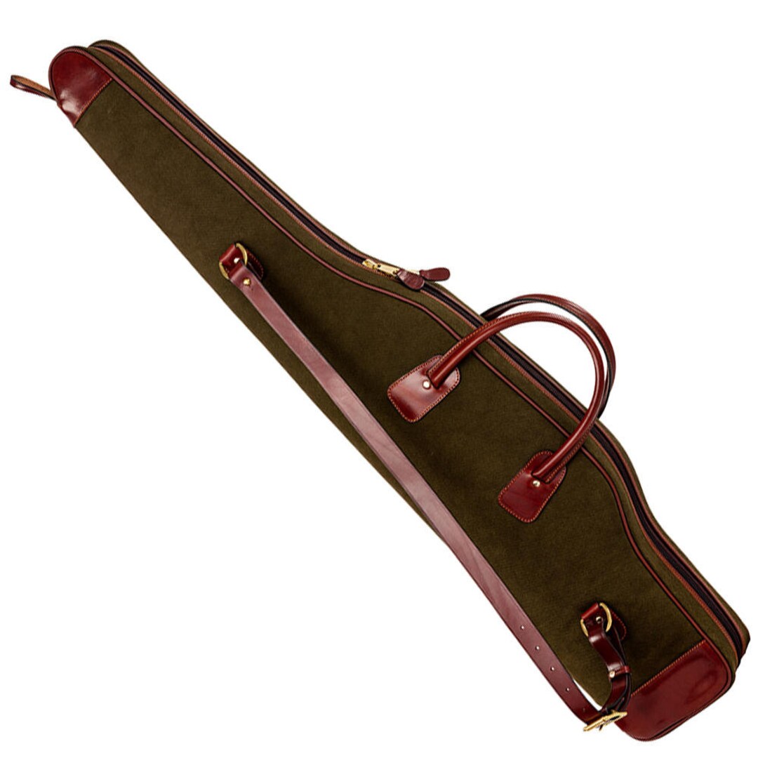 Handmade Leather Rifle Bag Canvas Rifle Bag Waxed Canvas Leather Rifle