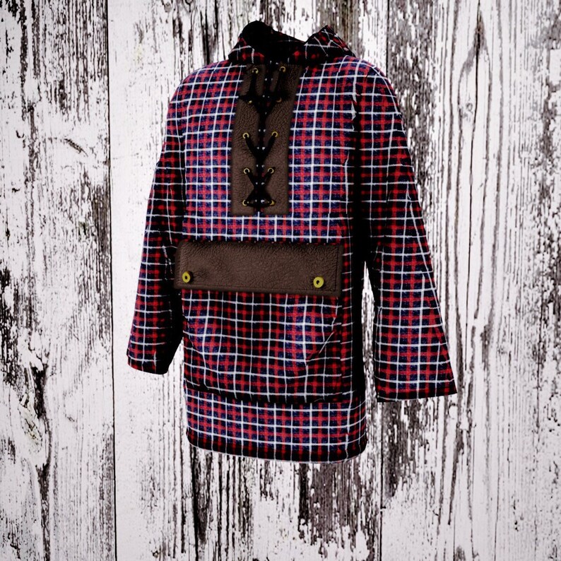 Wool and Leather Anorak Bushcraft Camping 8 Model Anorak Etsy