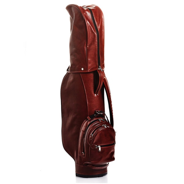 Leather Golf Bag Etsy