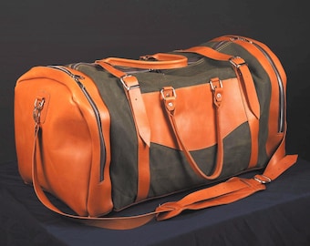 30L bis 180L | Grün, Braun, Weiß, Schwarz | Seesack | Leder Sporttasche | Leder Weekender Tasche | Reisen | Ledertasche |  Geldbörse, Crossbody