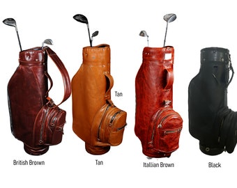Limited | 4 Bestseller Handmade Leather Golf Bag  | Tailor Made | Leather Golf Stand Bag | Leather Golf Bags | Personalization